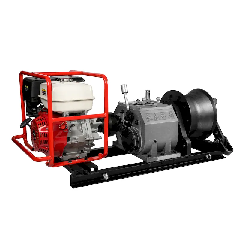 8Ton Gasoline Engine Powered Winch